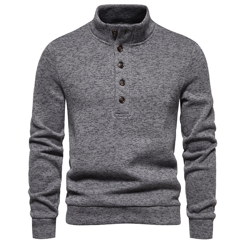 Herrer Varm Højkrave Pullover Sweater Stilla