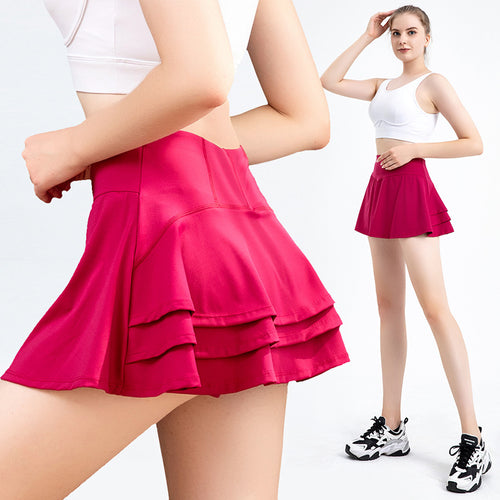 Dame Sporty Wickelskørt med indbyggede shorts Stilla