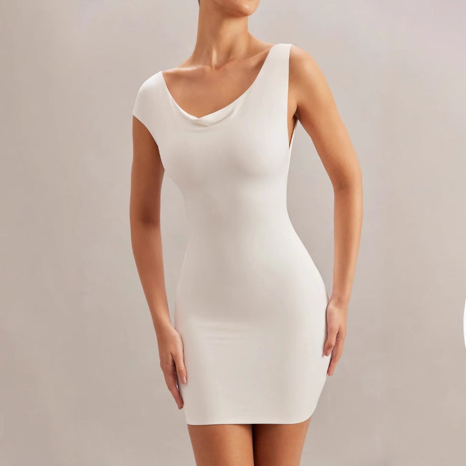 Dame Bodycon Minikjole med elegant udskæring og figursyet snit Stilla