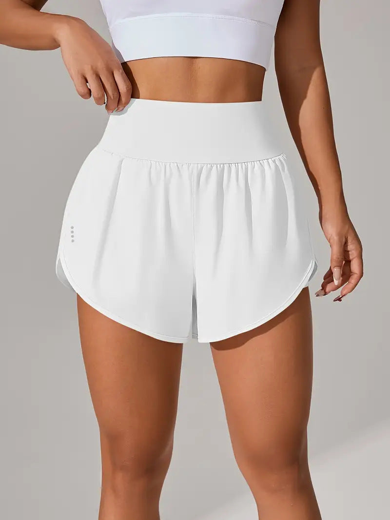 Dame Sporty Løbe shorts med strækbart liv og åndbare mesh-indsæt Stilla