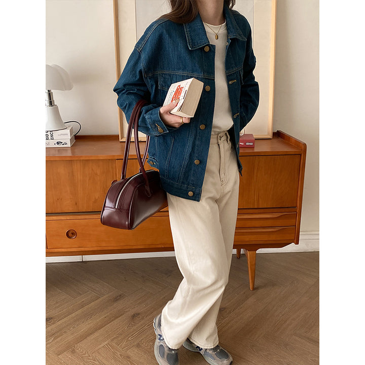 Kvinders afslappede denimjakke i oversized stil Stilla