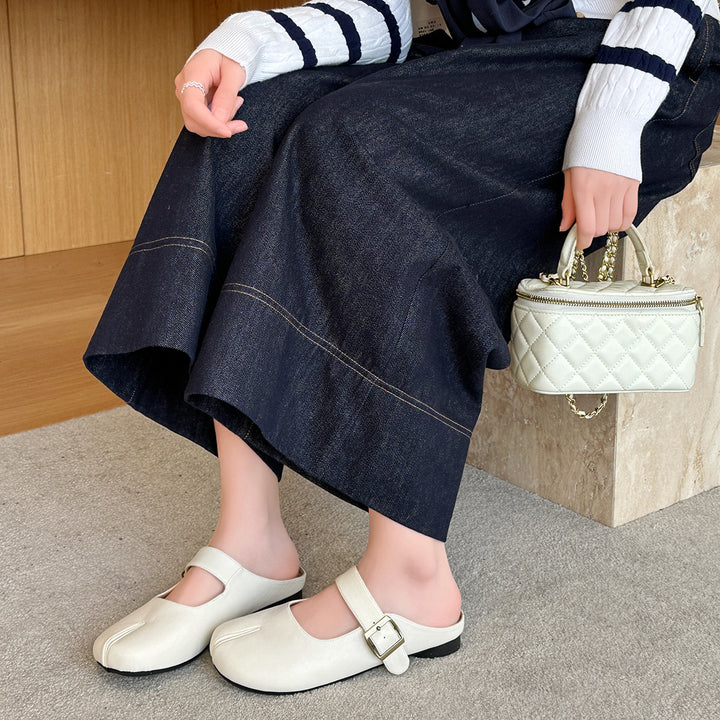 Femme Stilfulde Chunky Slingback Mules Stilla