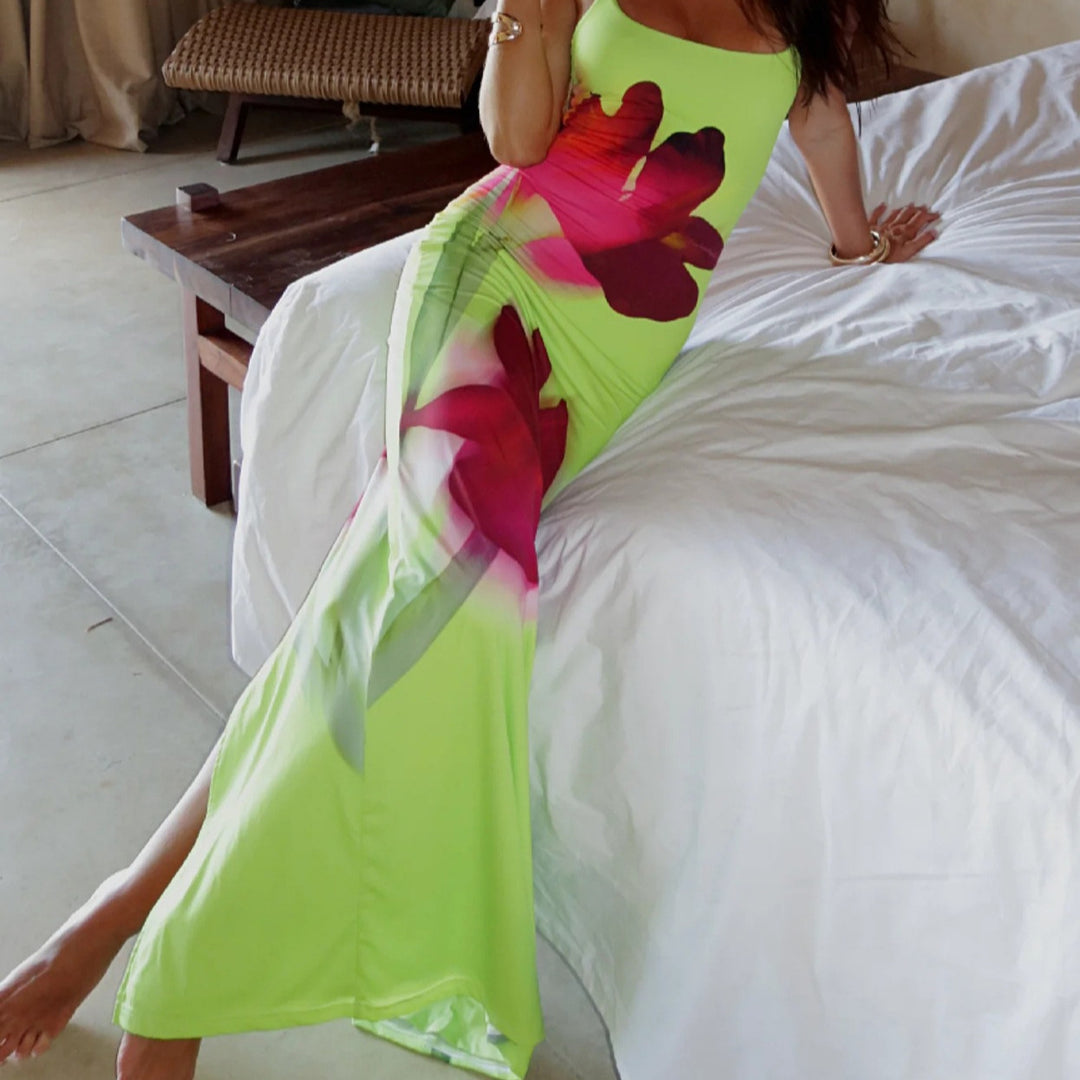 Dame Blomst Maxi Kjole Stilla