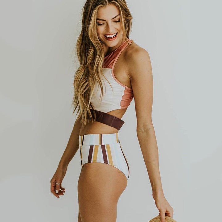 Dame Højkrave Svømning Crop Top Stilla