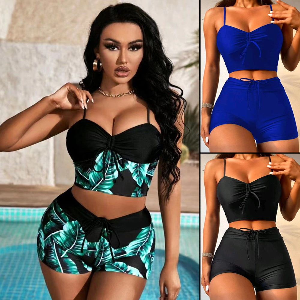 Dame moderne Tankini-sæt med smart crop-top og behagelige shorts Stilla