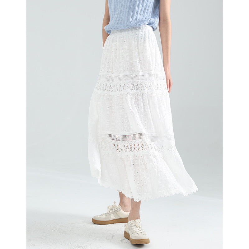 Femme Bohemian Spids Maxi Nederdel Stilla