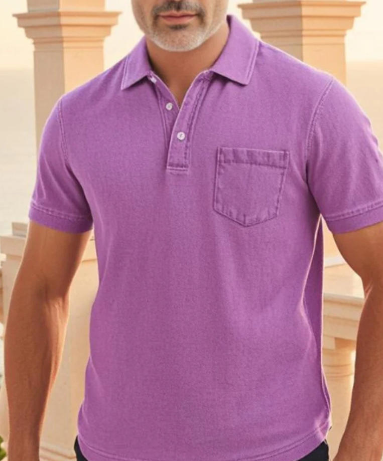 Herre Kortærmet Polo T-shirt Stilla