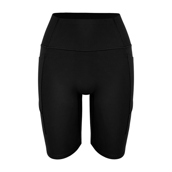 Dame højtaljede sports shorts med praktiske sidelommer og ekstra fleksibilitet Stilla