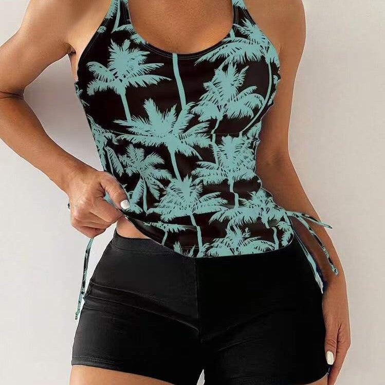 Dame Tankini-sæt med blomstret design og moderigtig snit Stilla