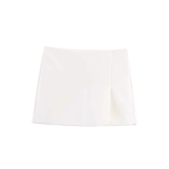 Dame mini nederdel med eksklusiv snit og elegant drapering Skovae