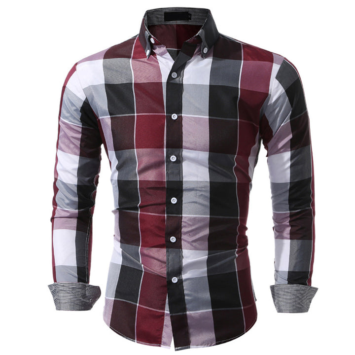 Herrer Ternet Slim-Fit Skjorte med moderne accenter Stilla
