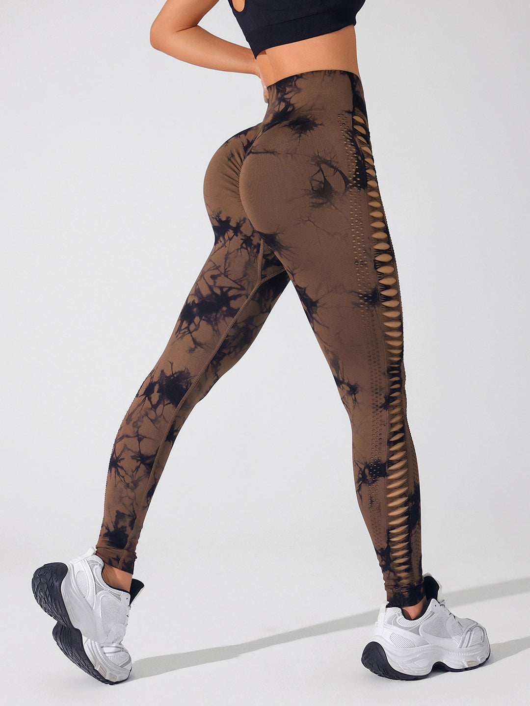 Dame sportleggings med unik snit og stilfulde cut-outs Stilla