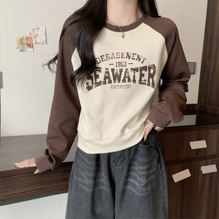Dame Casual Grafik Rundhals Sweatshirt Stilla