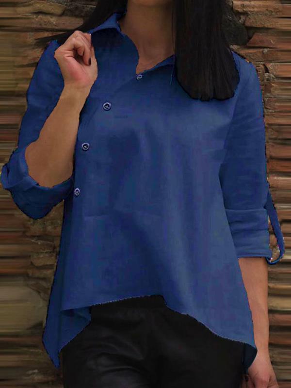 Damer afslappet bluse med asymmetrisk snit Stilla