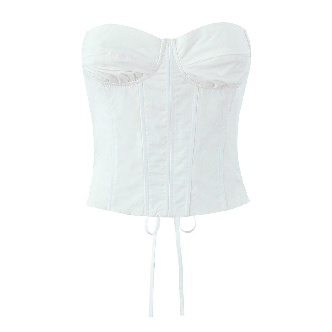 Dame Korsejtoph med elegant bustier-design og raffinerede draperinger Stilla