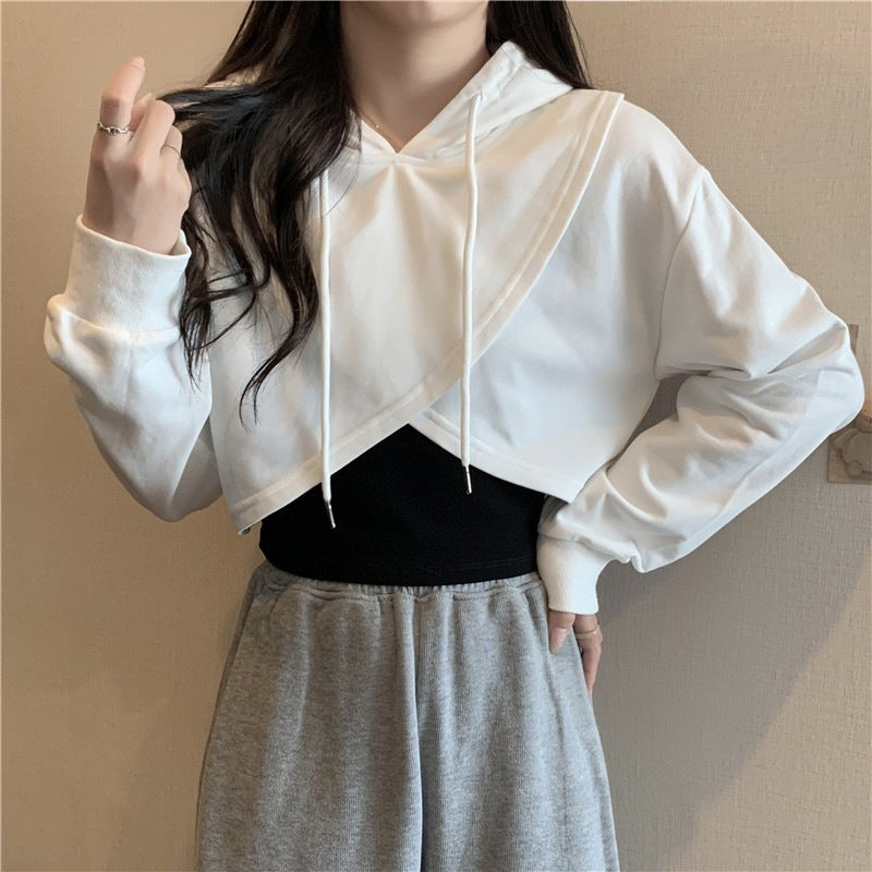 Femme Cropped Hoodie Stilla