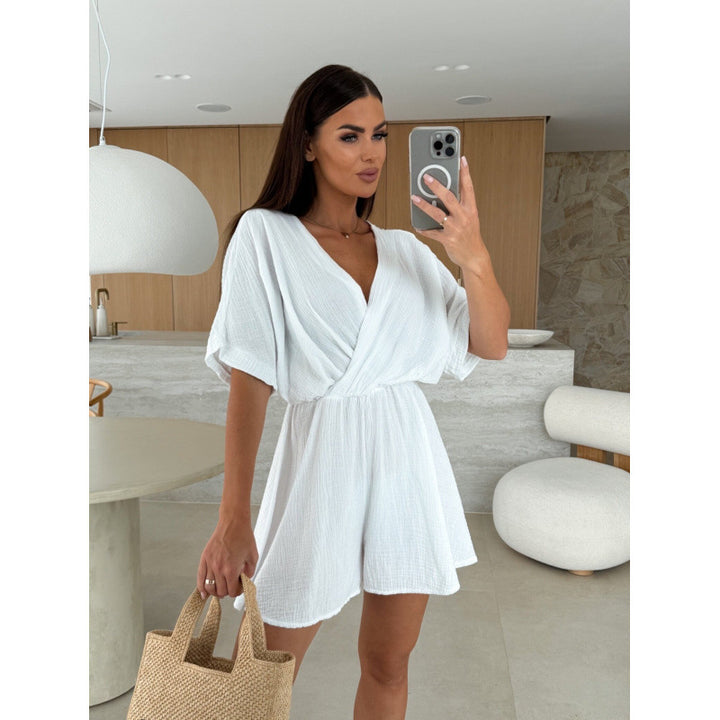 Femme Cozy Wrap-Style Jumpsuit Stilla