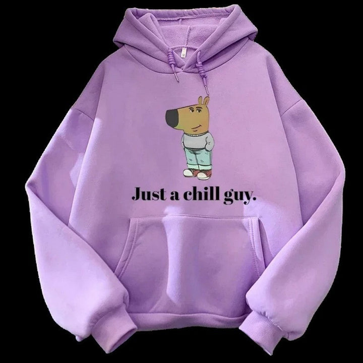 Kvinders hoodie med kreativt dyremotiv Skovae