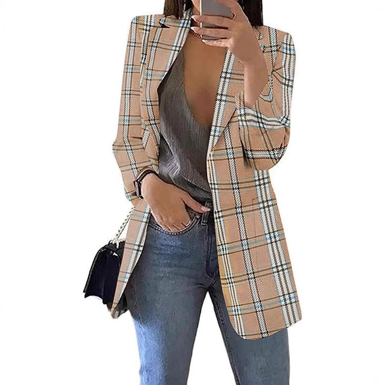 Dame ternet blazer med moderne snit Stilla
