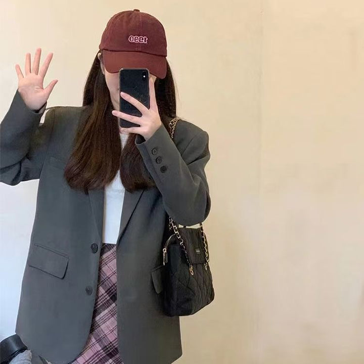 Kvinders Oversized Blazer med Lommer Stilla