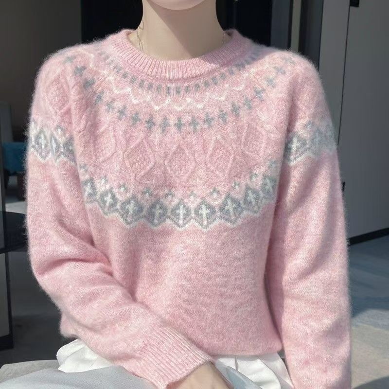 Kvinders hyggelige strikket sweater Stilla