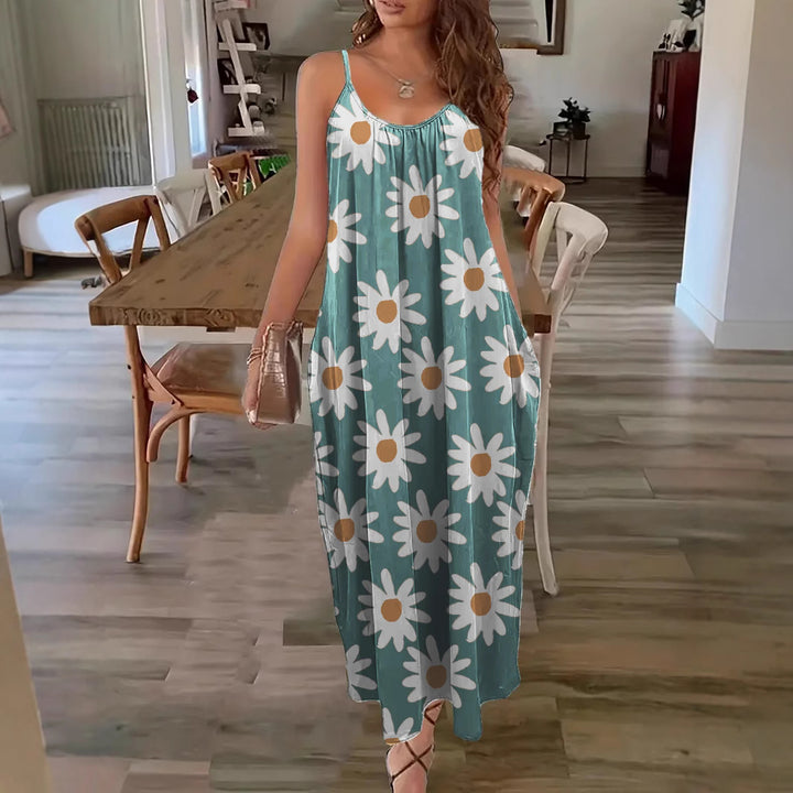 Dame Fritids Floral Maxi Kjole Stilla