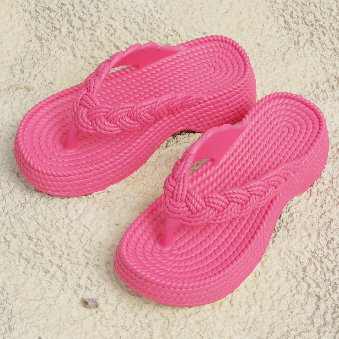 Dame Flip-Flops med flettet rem Stilla