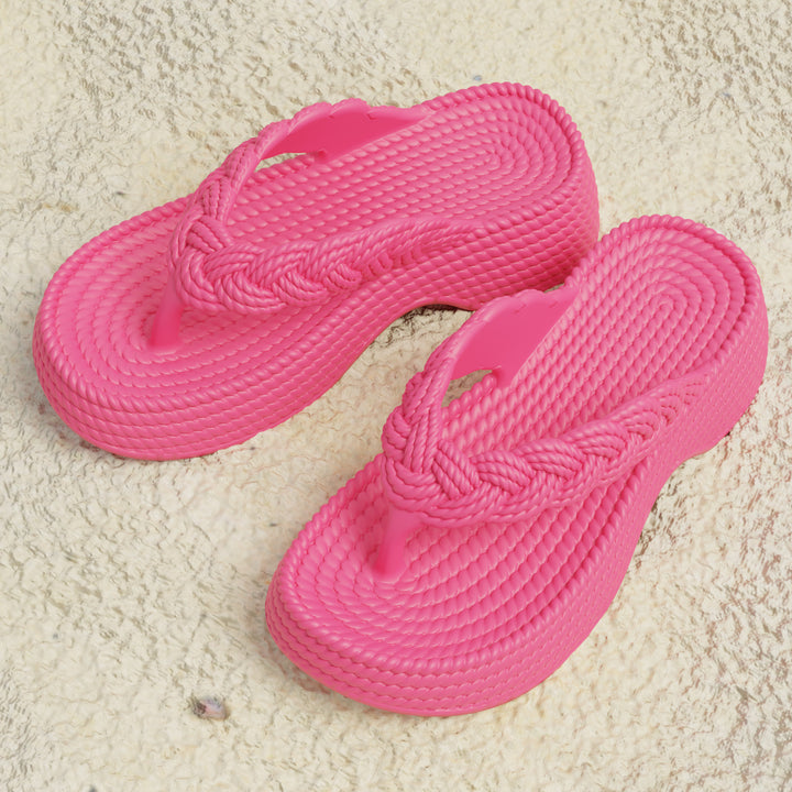 Dame Flip-Flops med flettet rem Stilla