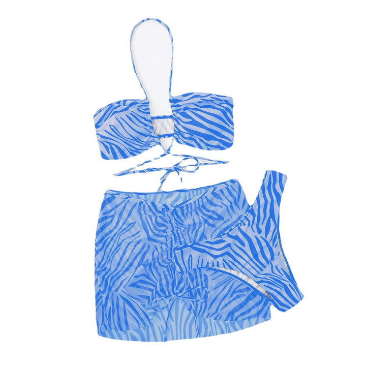 Dame bikini-sæt med justerbare stropper og trendy raffia-look Stilla