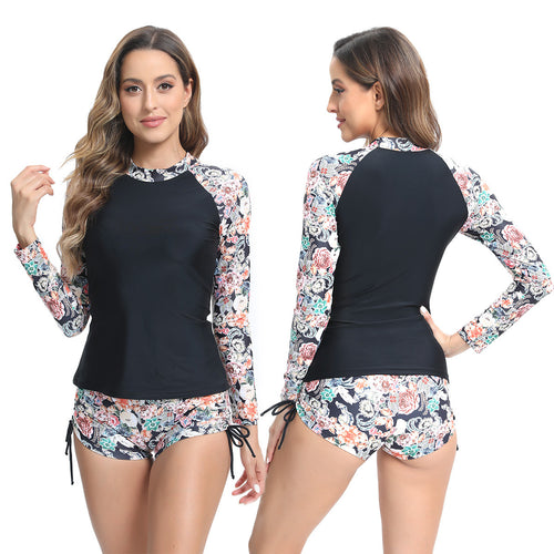 Dame Sporty Rashguard med stilfulde prints Stilla