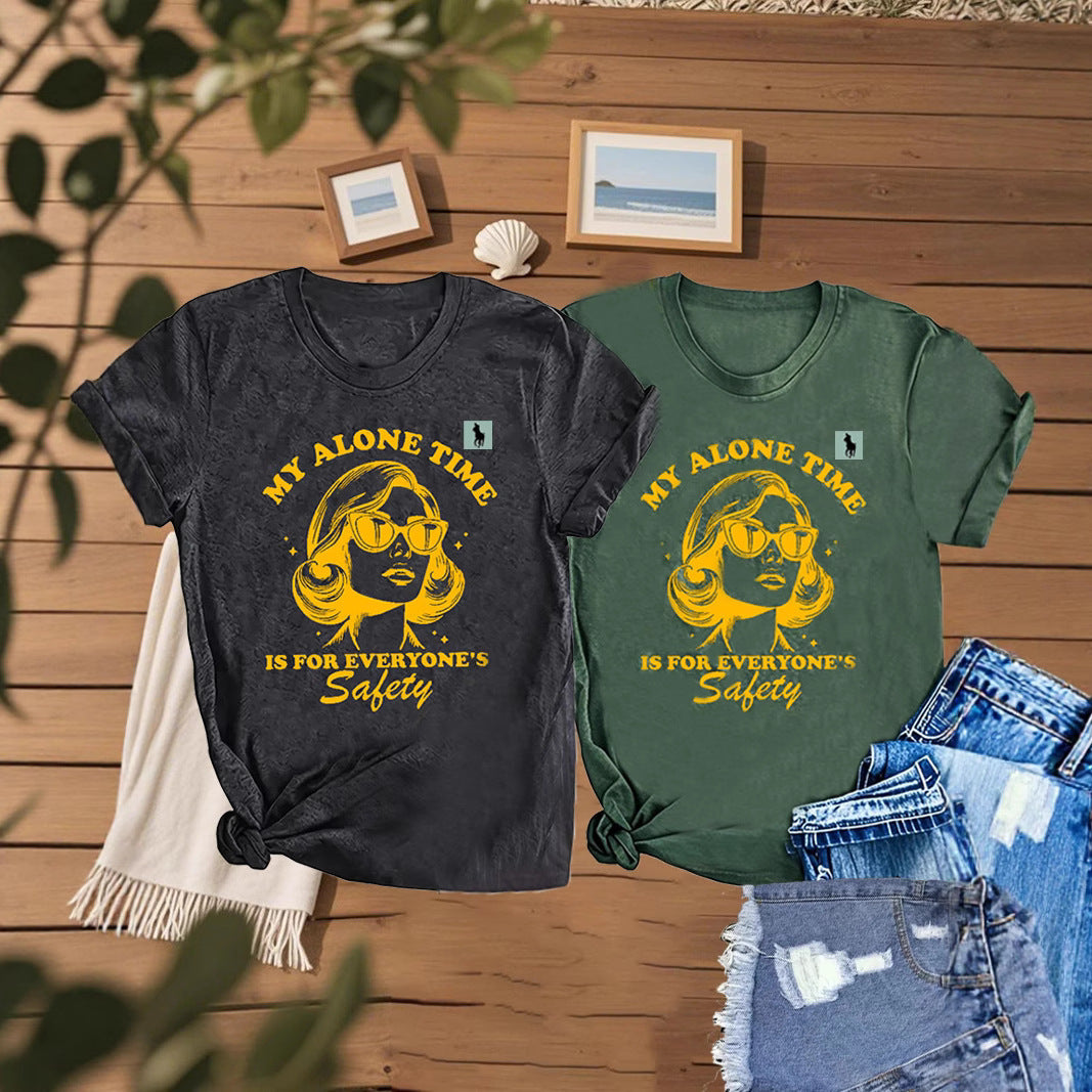 Dame Grafik T-Shirt Stilla