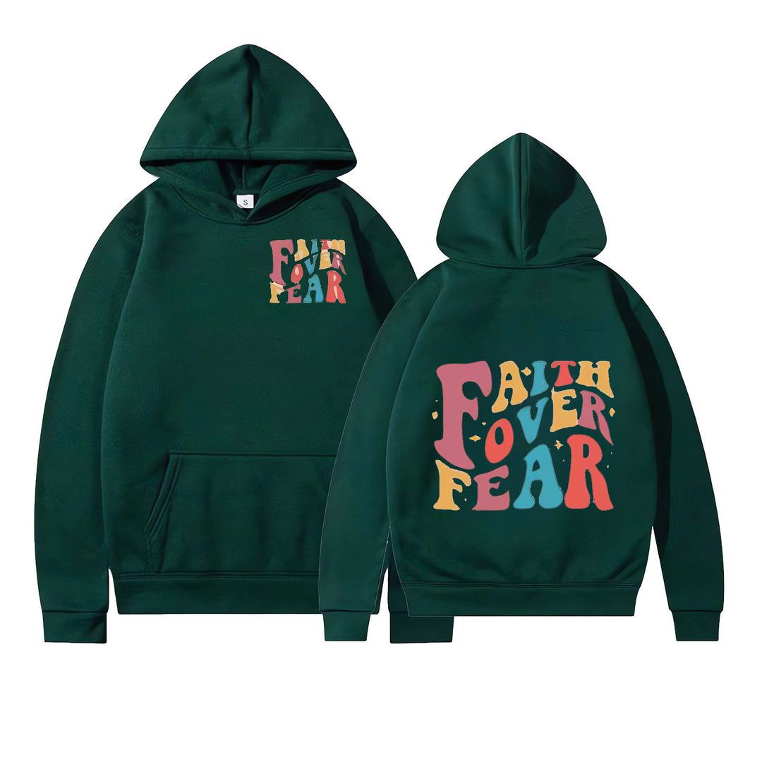 Dame hoodie med unikt grafisk display Skovae