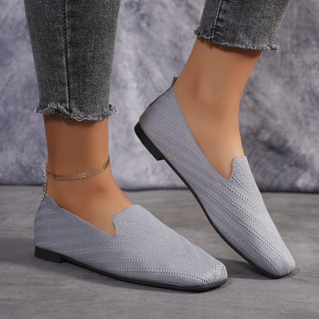 Dame elegante Loafers med åndbart stof og skridsikker sål Stilla