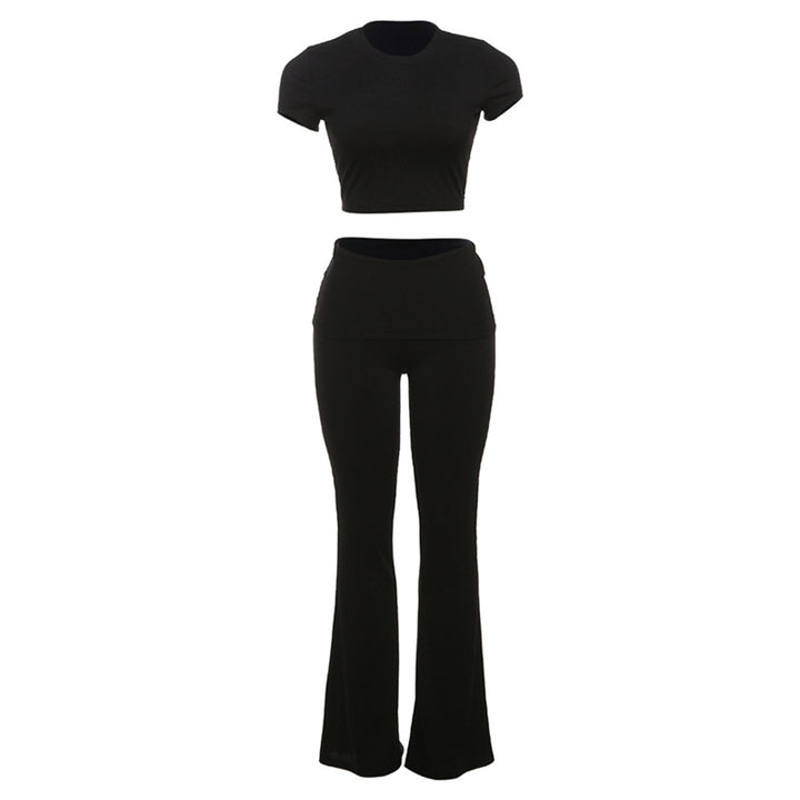 Dame Sporty top med højt skårede leggings Stilla