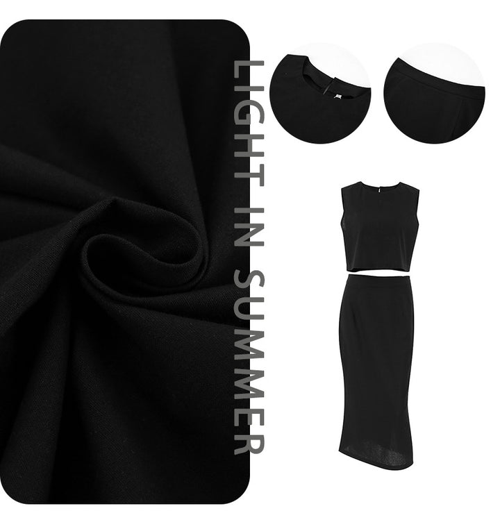 Dame Kvalitets Midi-Kjole med moderigtig Cut-Out Stilla