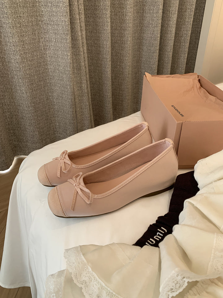 Dame Ballerina Flad med Sløjfedetalje Stilla
