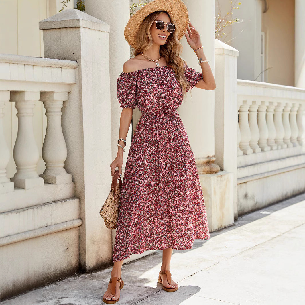 Dame Floral Maxi Kjole Stilla