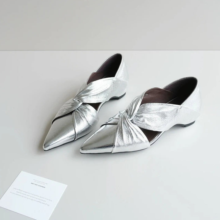 Dame elegante spidse Ballerinaer med dreje detalje Stilla