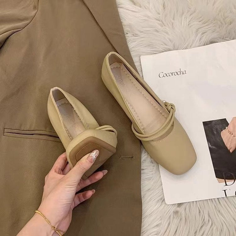 Dame Flade Mokkasiner med elegant knude-detalje og behagelig sål Stilla
