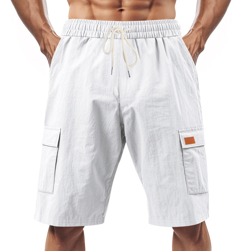 Herrer praktiske Cargo-Shorts med elastisk talje og sidelommer Stilla