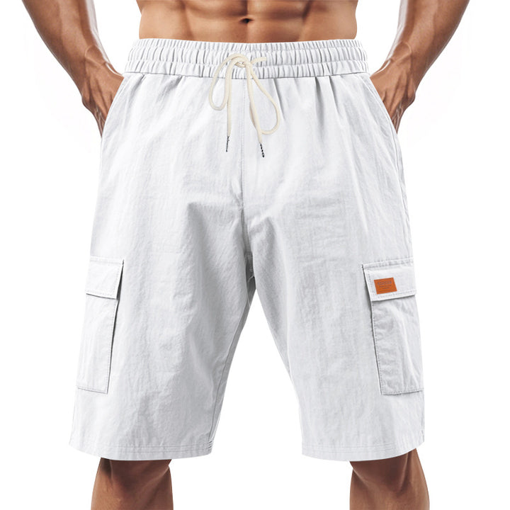 Herrer praktiske Cargo-Shorts med elastisk talje og sidelommer Stilla