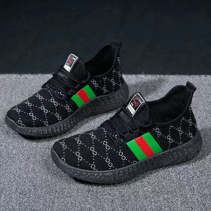 Femme Stilfuld Strik Slip-On Sneakers med Forbedret Traktion Stilla