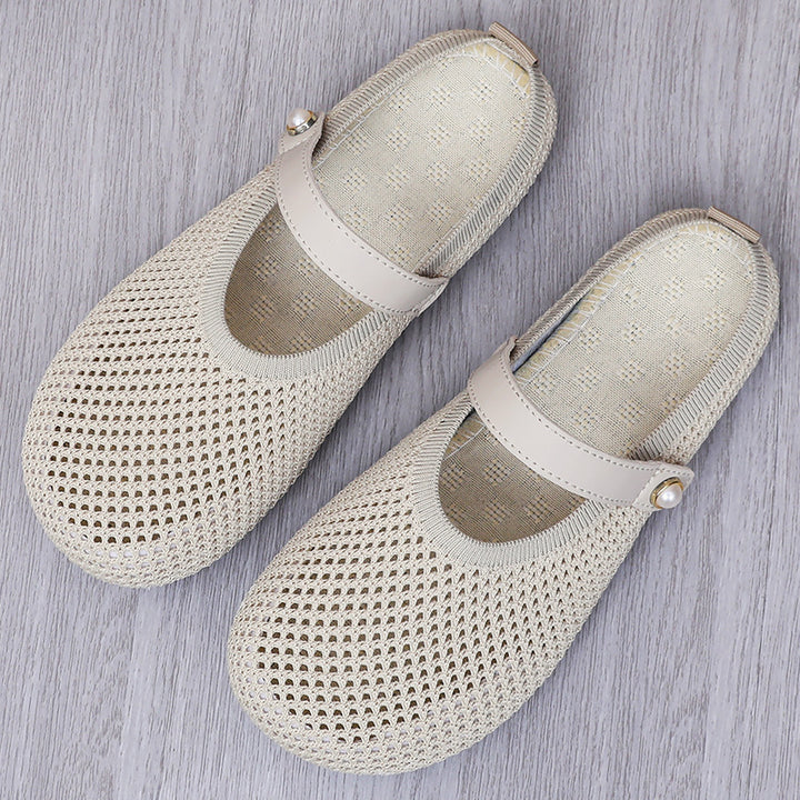 Femme Stilfulde Mary Jane Stil Netflade Stilla