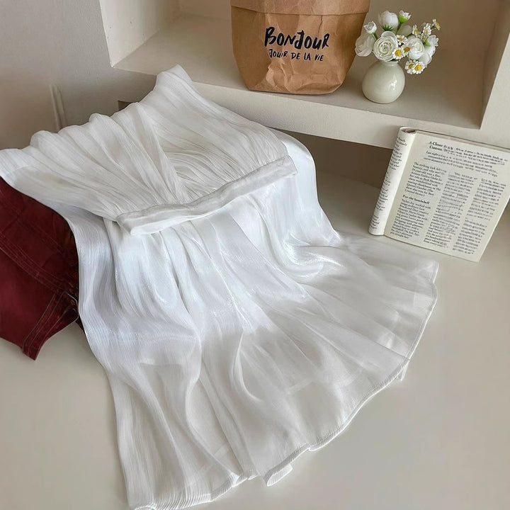 Damer plisseret maxi kjole Stilla