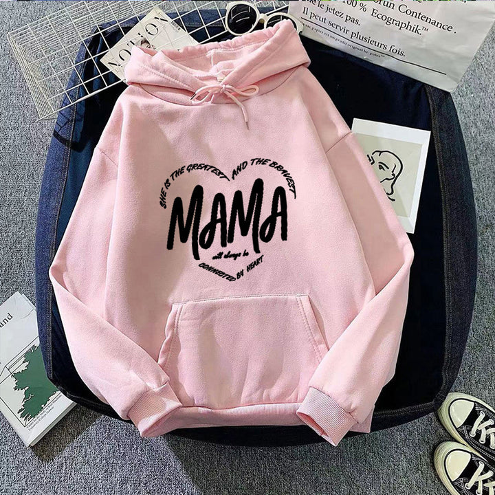 Kvindernes hoodie med kreativ mama slogan Skovae