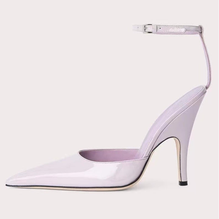 Femme Spidse Tå Slingback Hæl Mules Stilla