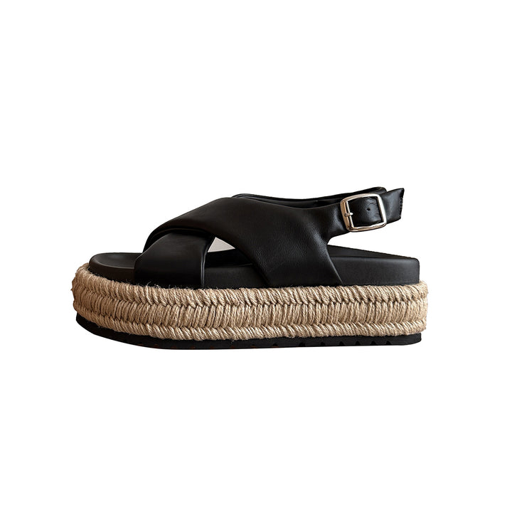 Femme Cross-Strap Espadrille Sandaler Stilla