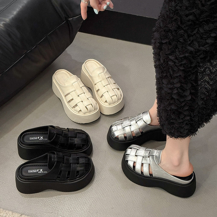 Dame Platform Rutsjes Sandaler med Riemchen Design Stilla