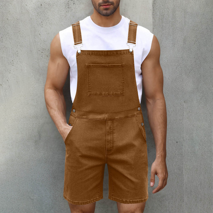 Herrer Casual Denim Overalls Stilla