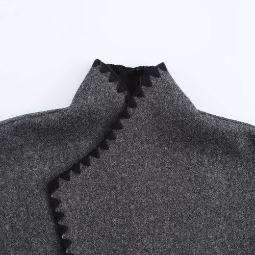 Femme Oversized Behagelig Viklejacket med Bælte og Lommer Stilla